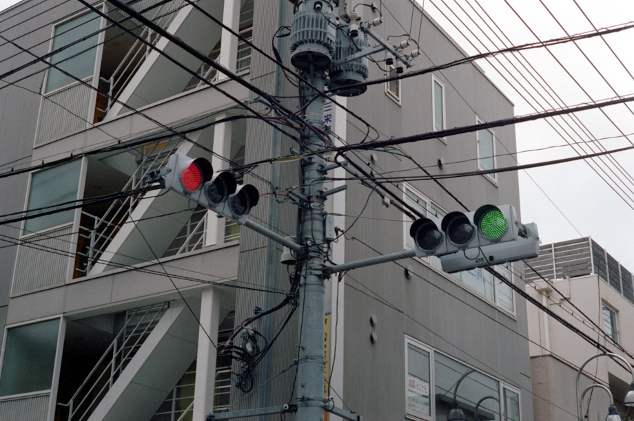 Traffic Lights in Jiyugaoka, Tokyo, Japan
