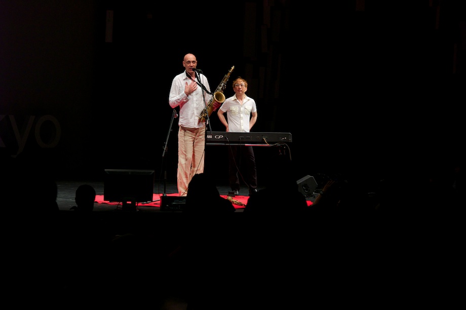 Dimitri Vassilakis and Makoto Kuriya performing at TEDxTokyo 2013
