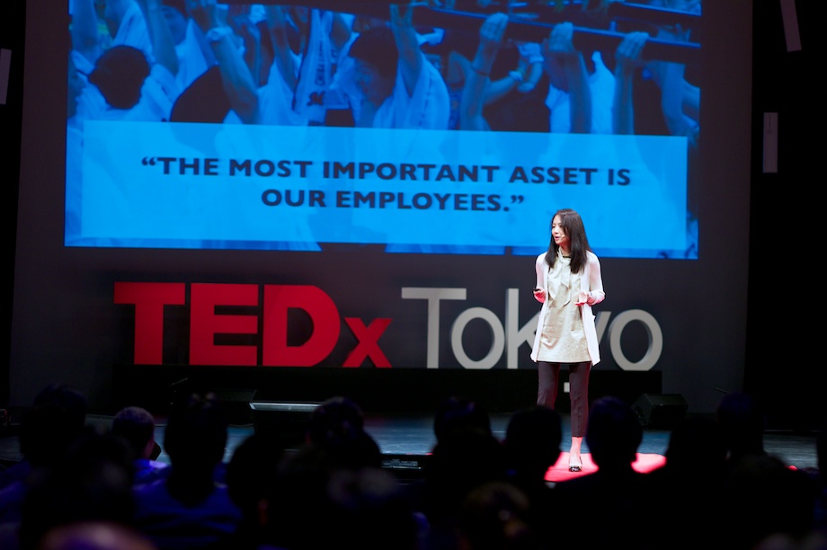 Kumi Fujisawa speaking at TEDxTokyo 2013