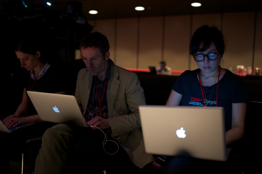 Bloggers at work at TEDxTokyo 2013