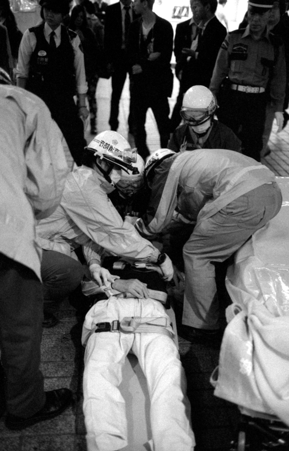 Emergency in front of Shibuya Station