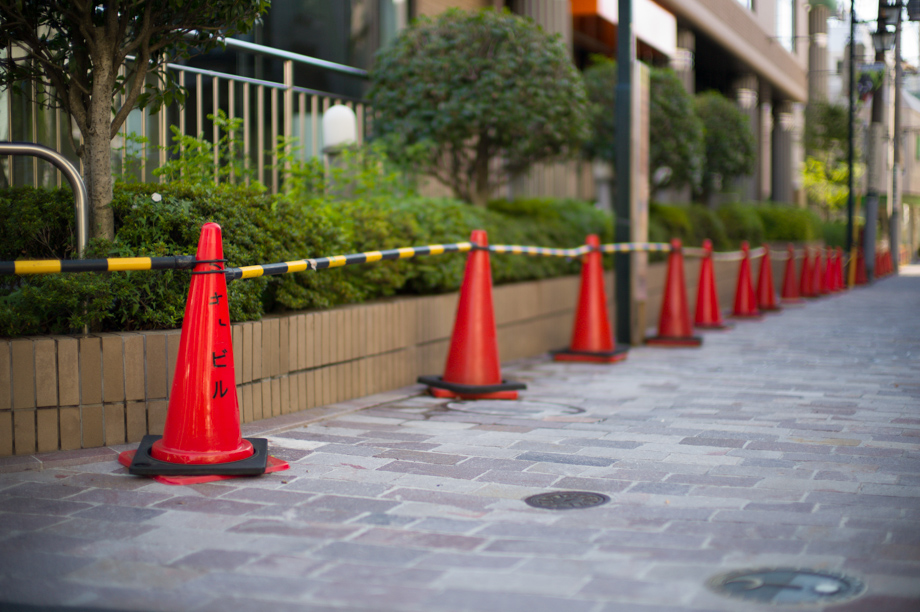 Excessive use of cones in Japan