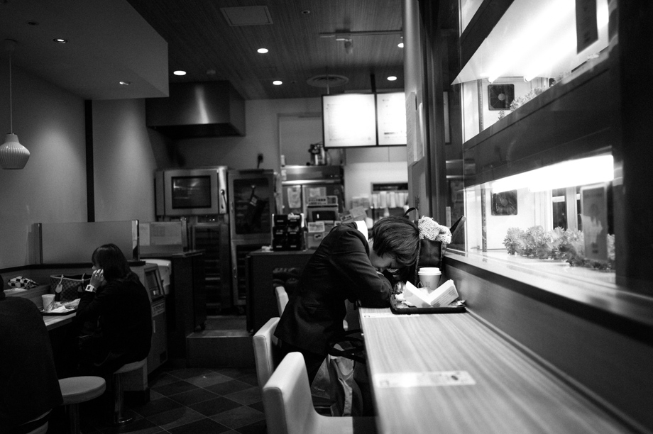 Sleeping at Subway Sandwiches