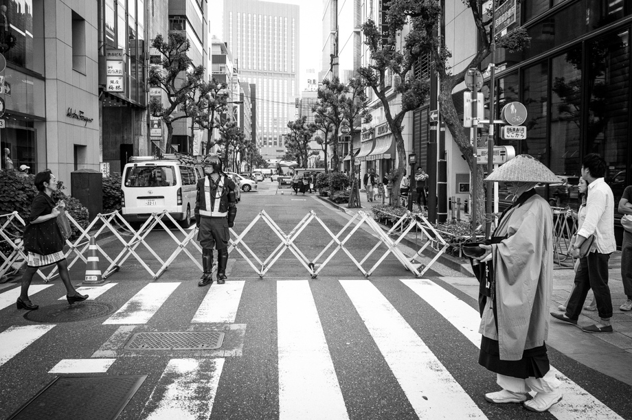 Tokyo Riot Police in Ginza