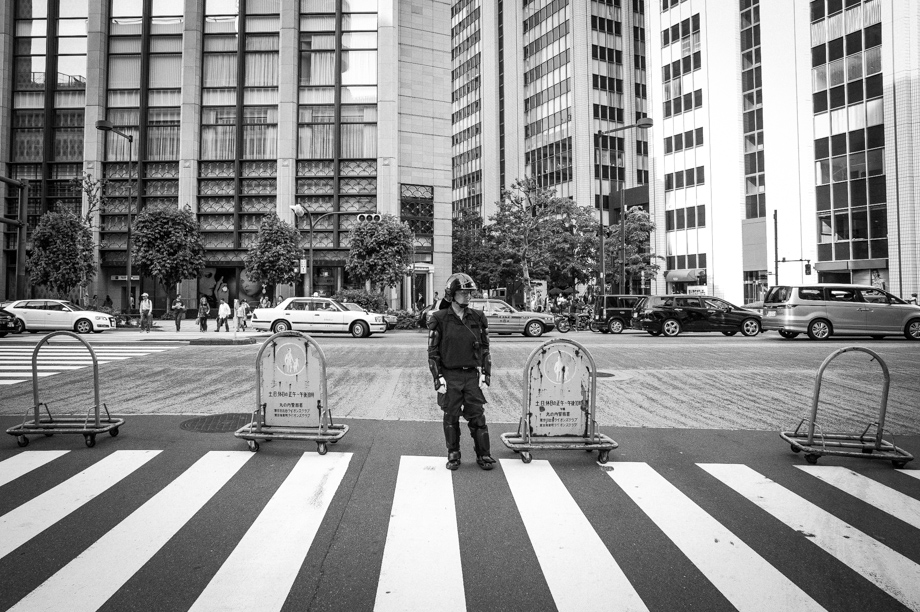 Tokyo Riot Police in Ginza