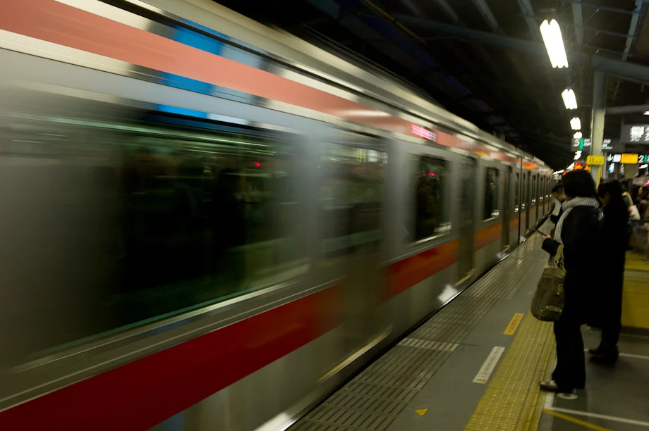 The train to Ginza