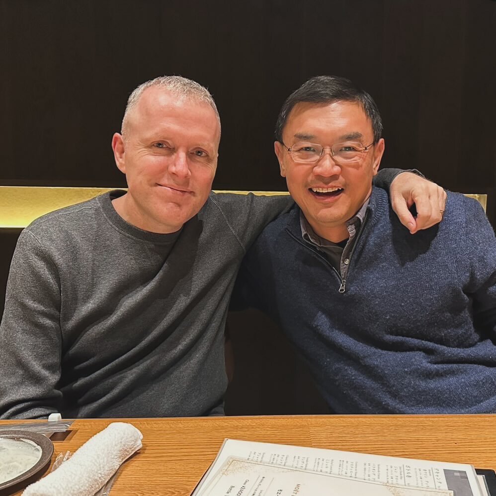 A great dinner with my friend @charleskoh when he visited Tokyo at year end.