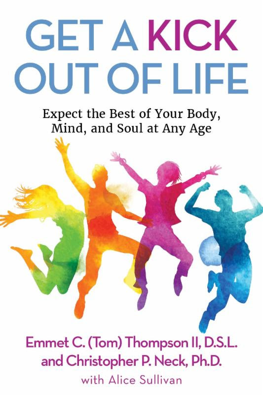 Author, professor, researcher, motivational speaker, coach and NCAA record breaker, Dr. Emmet C. (Tom) Thompson II, has released the digital version of his latest book, Get a Kick Out of Life .(Cover design courtesy of Clovercroft Publishing) 
