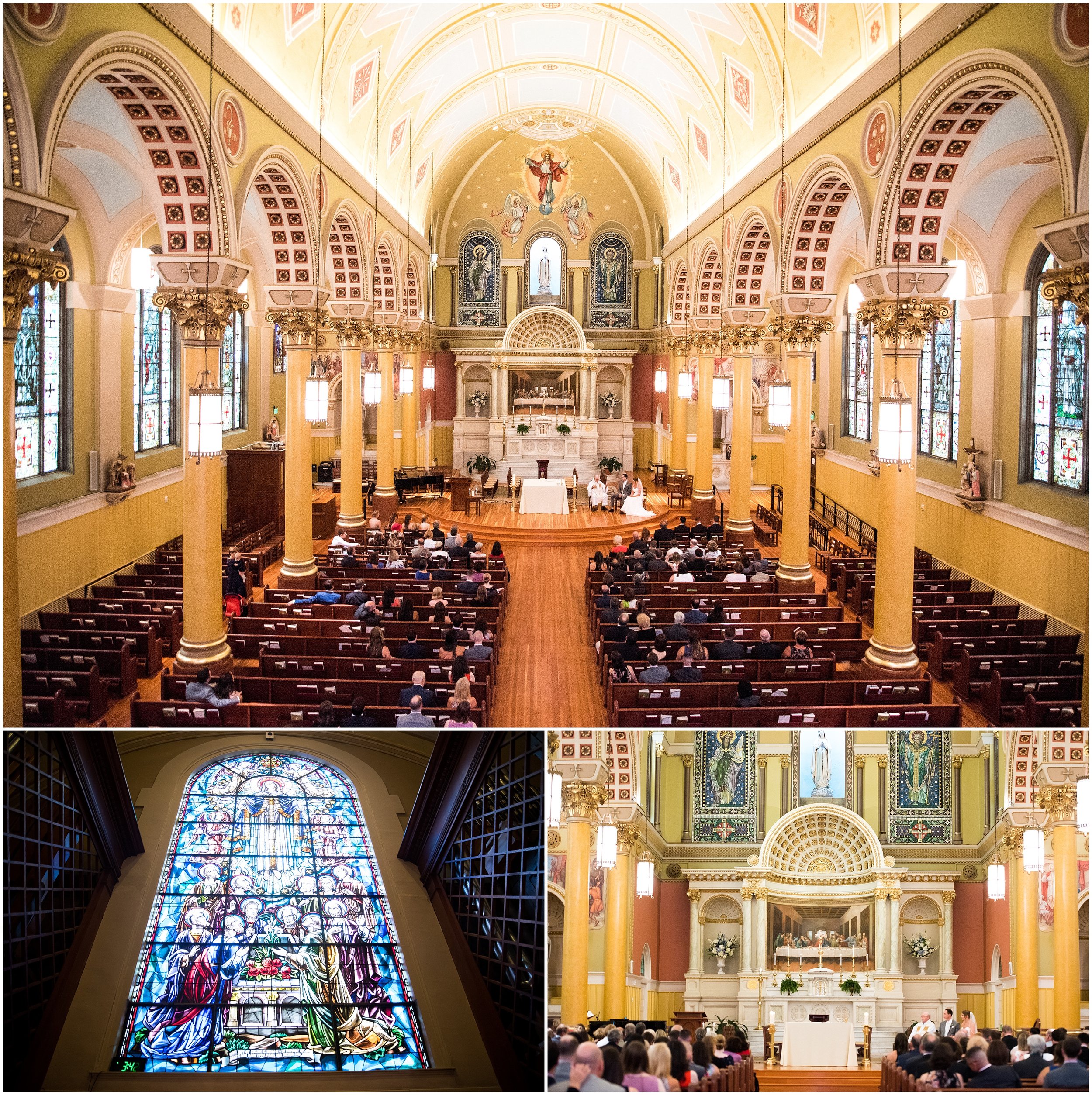 Boston Wedding Photographer, Iryna's Photography. The Bostonian Boston Hotel Wedding Photos, Ceremony at St Cecilia Parish, Wedding Photos, Boston Weddings.