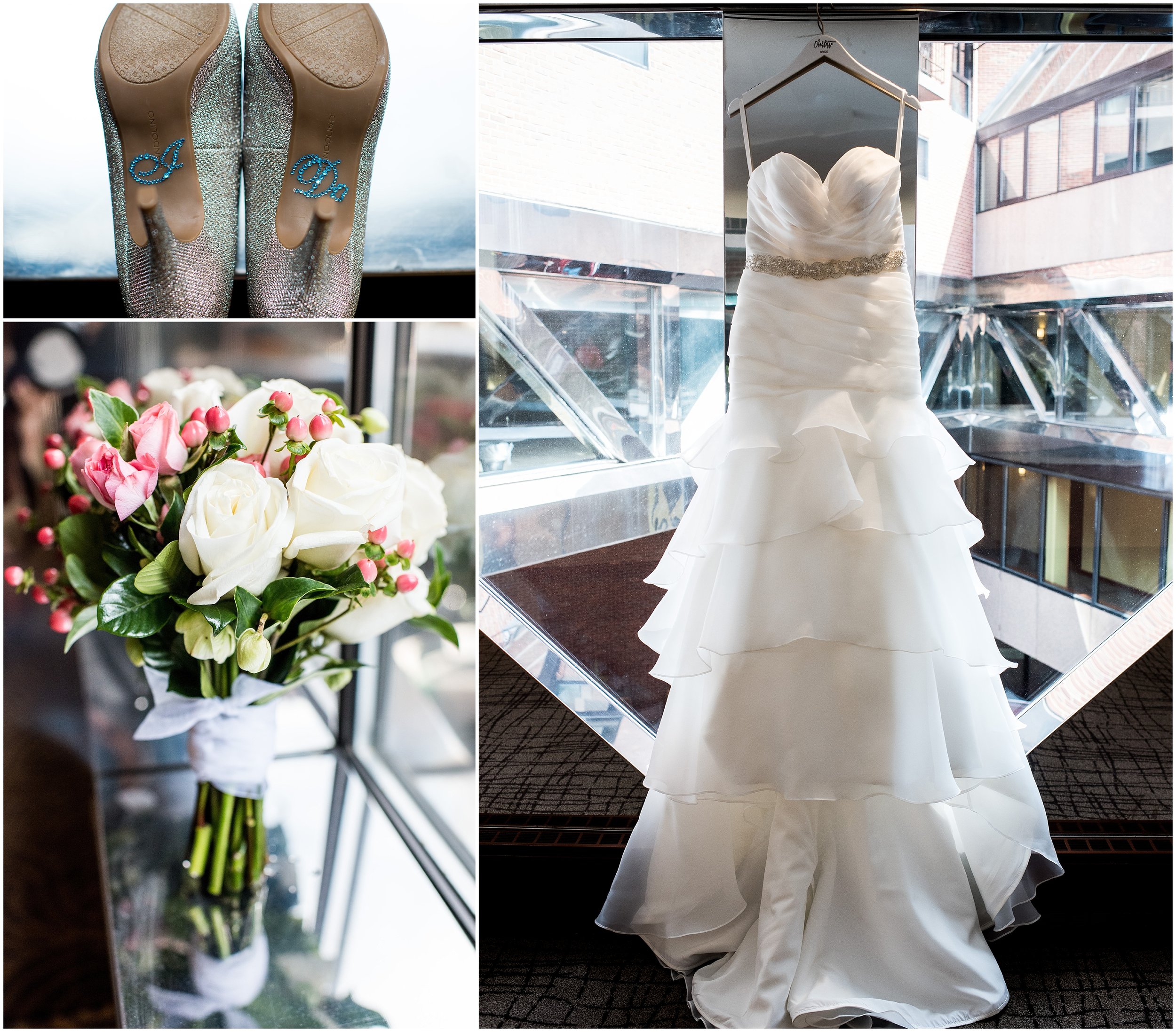 Boston Wedding Photographer, Iryna's Photography. The Bostonian Boston Hotel Wedding Photos, Ceremony at St Cecilia Parish, Wedding Photos, Boston Weddings.