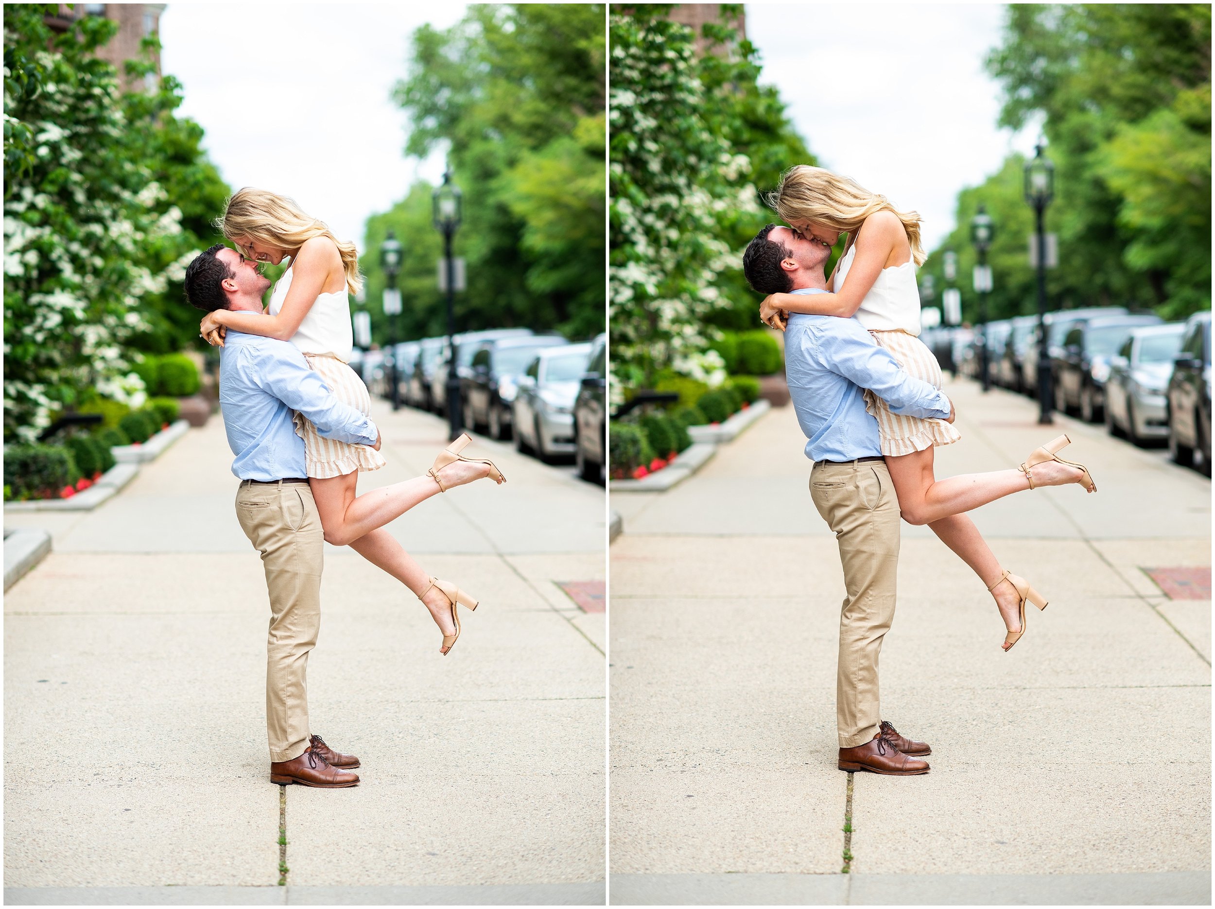 engagement photo session in boston