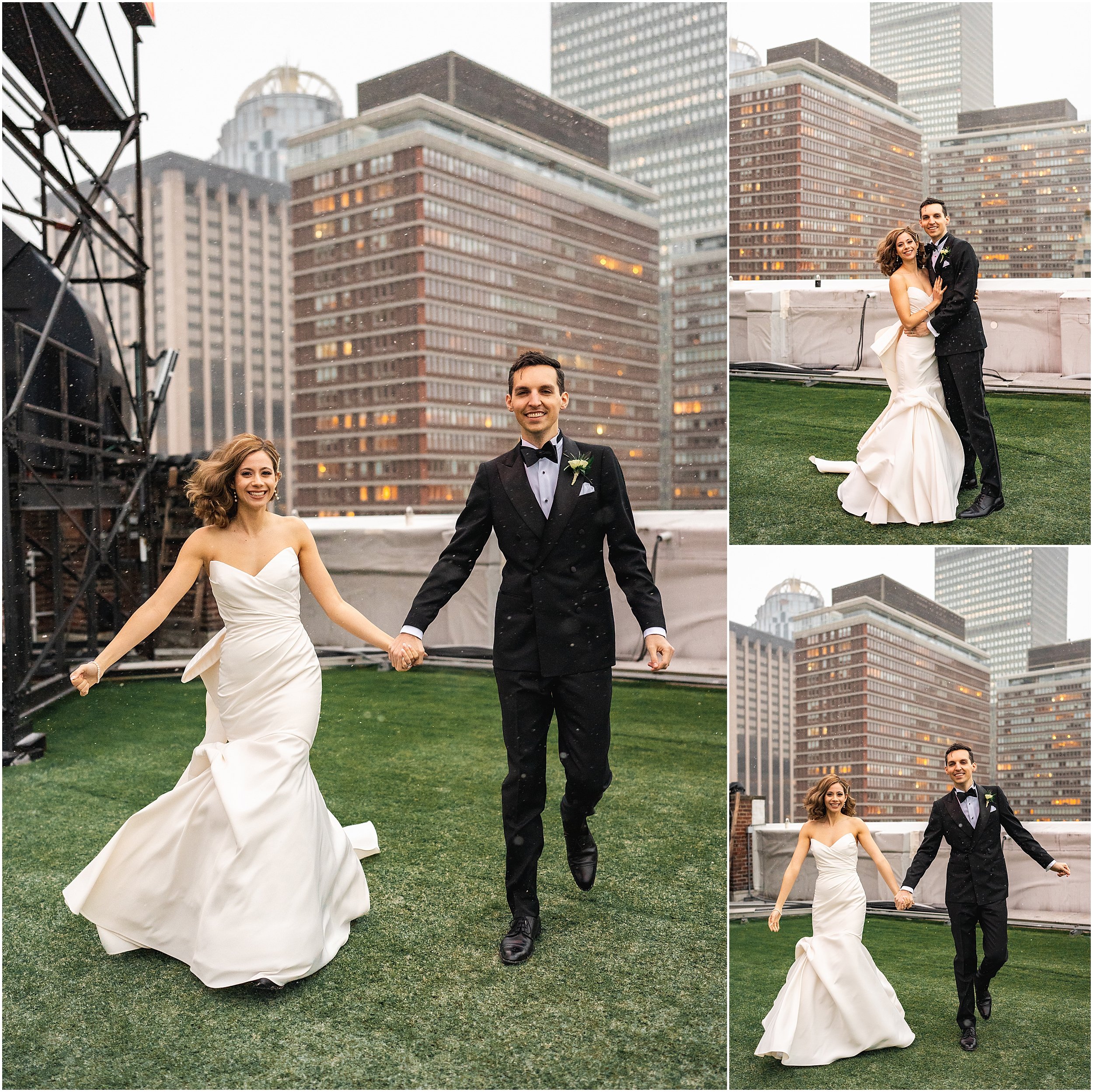  Lenox Hotel Rooftop Wedding Photos  