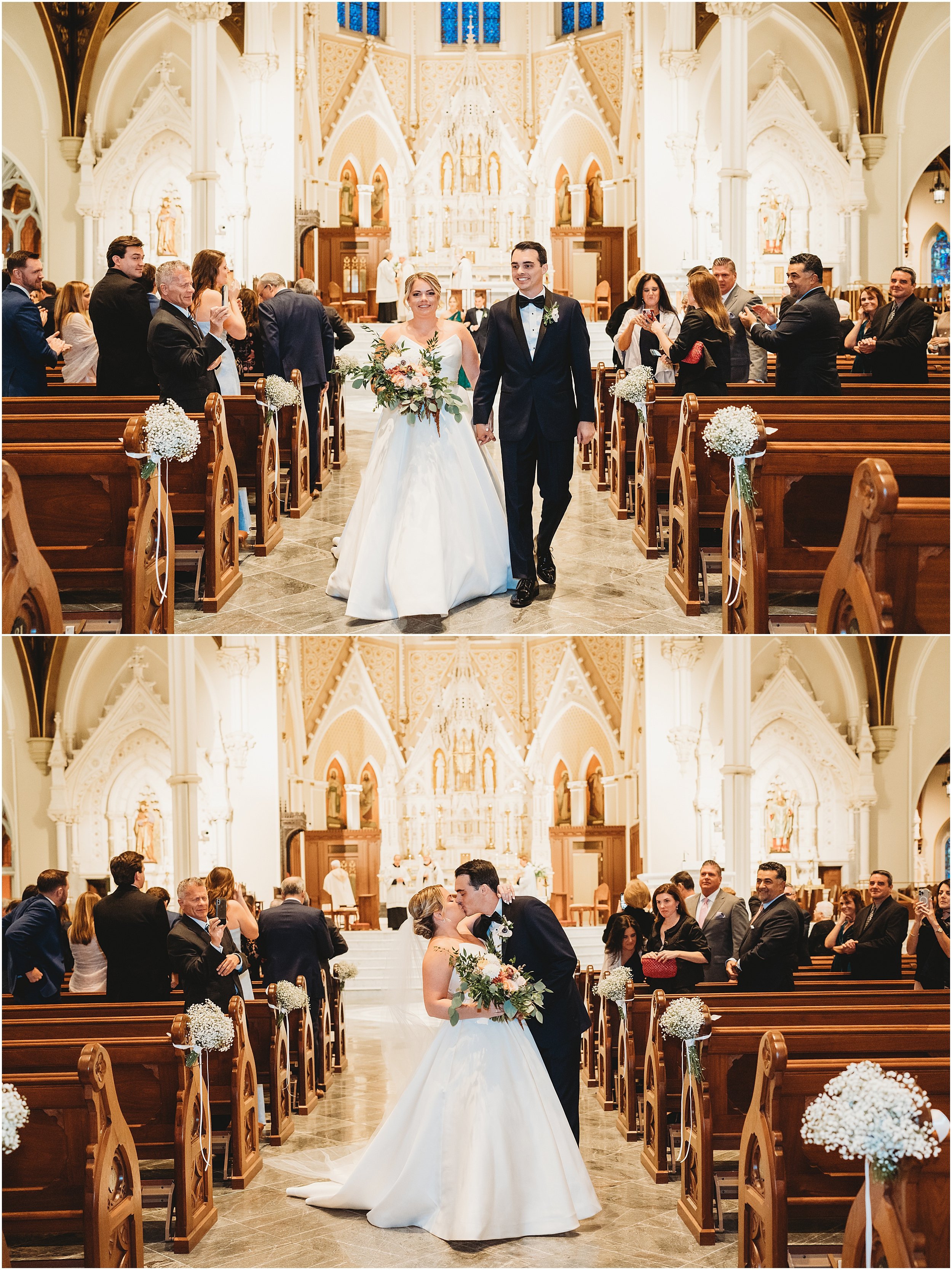 Boston wedding photographers at Cathedral of the Holy Cross