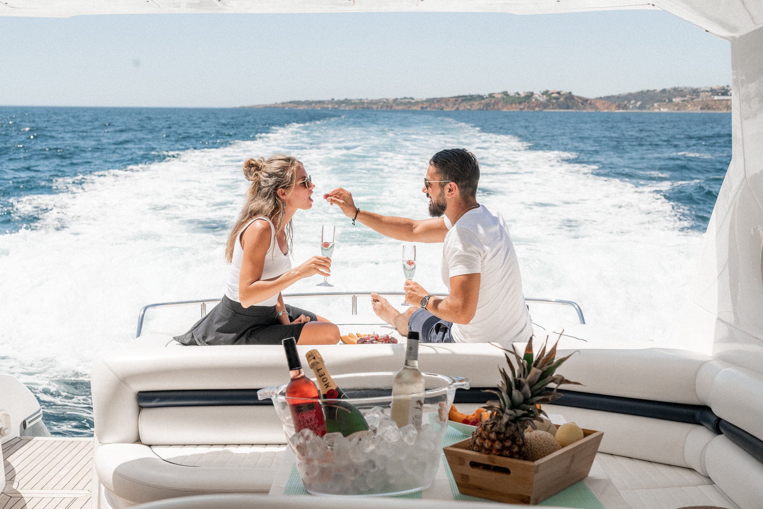APERTUS luxury yachts boats travel eating on board couple.jpg