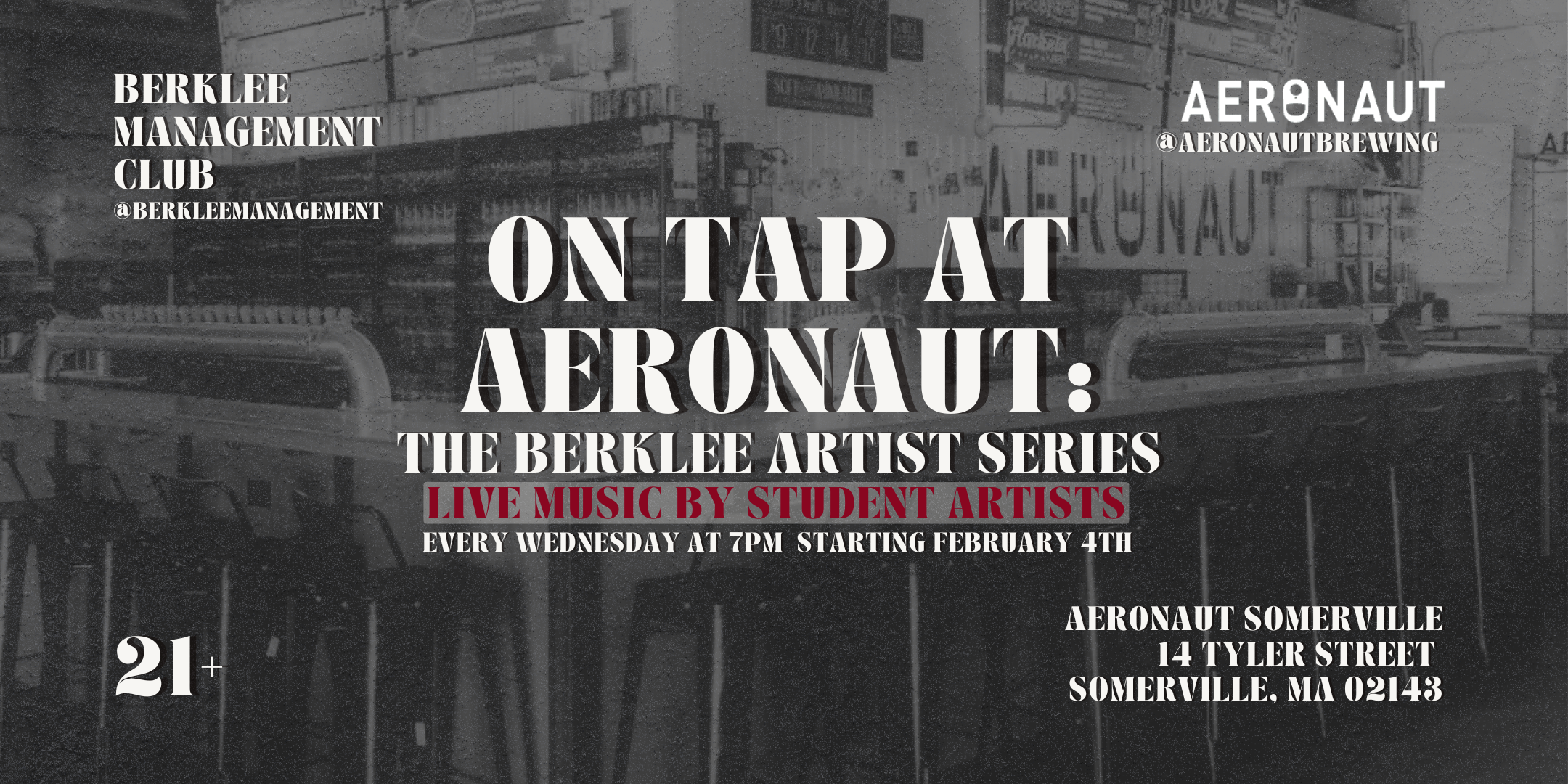 On Tap at Aeronaut: The Berklee Music Series