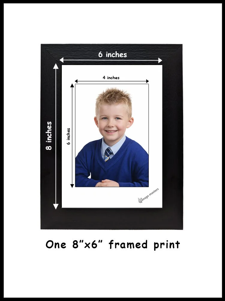 (Q) - One 8"x6" framed print