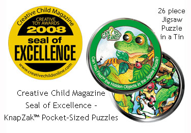 KnapZak Puzzles 2008 Creative Child Magazine Seal of Excellence