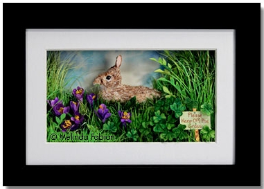 Happy Bunny Day by Melinda Fabian - Paper Sculpture