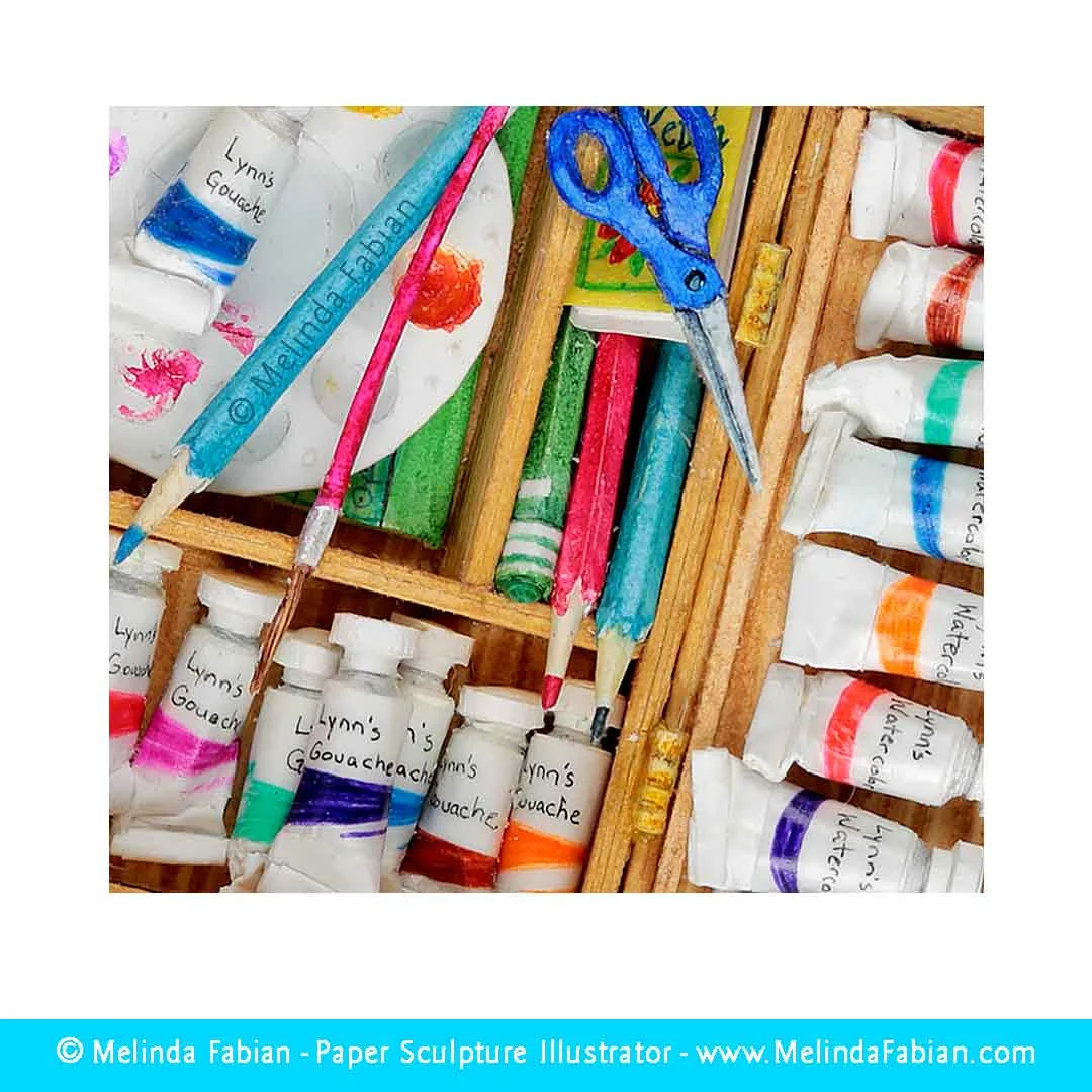 Close-Up View of Art Supplies!