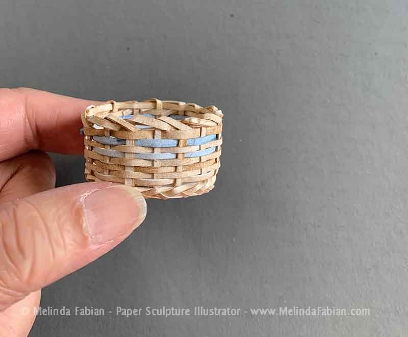 Paper sculpture basket