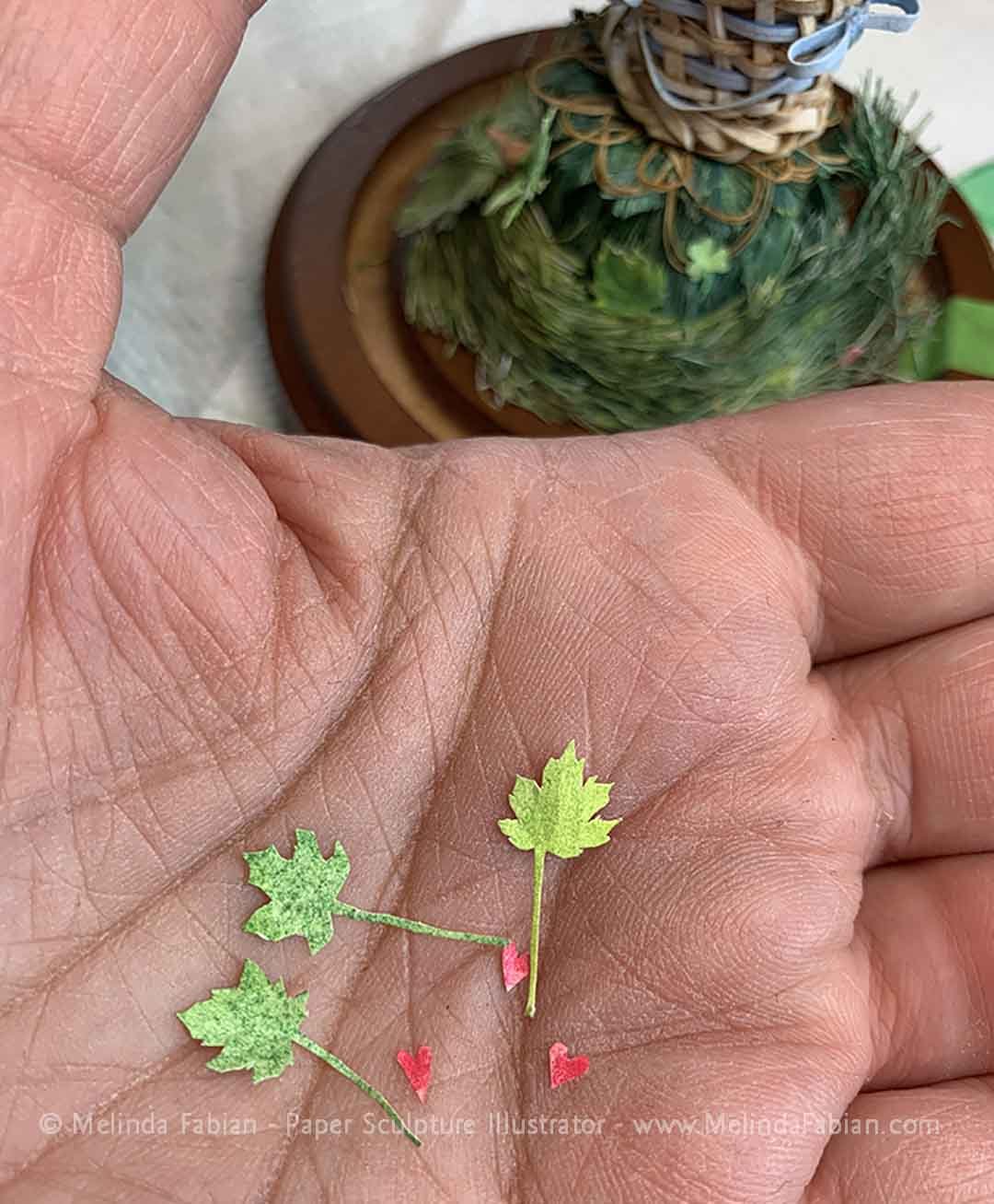 Miniature maple leaves