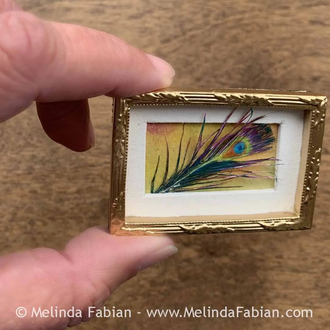 Mini Paper Peacock Melinda Fabian Paper Sculpture