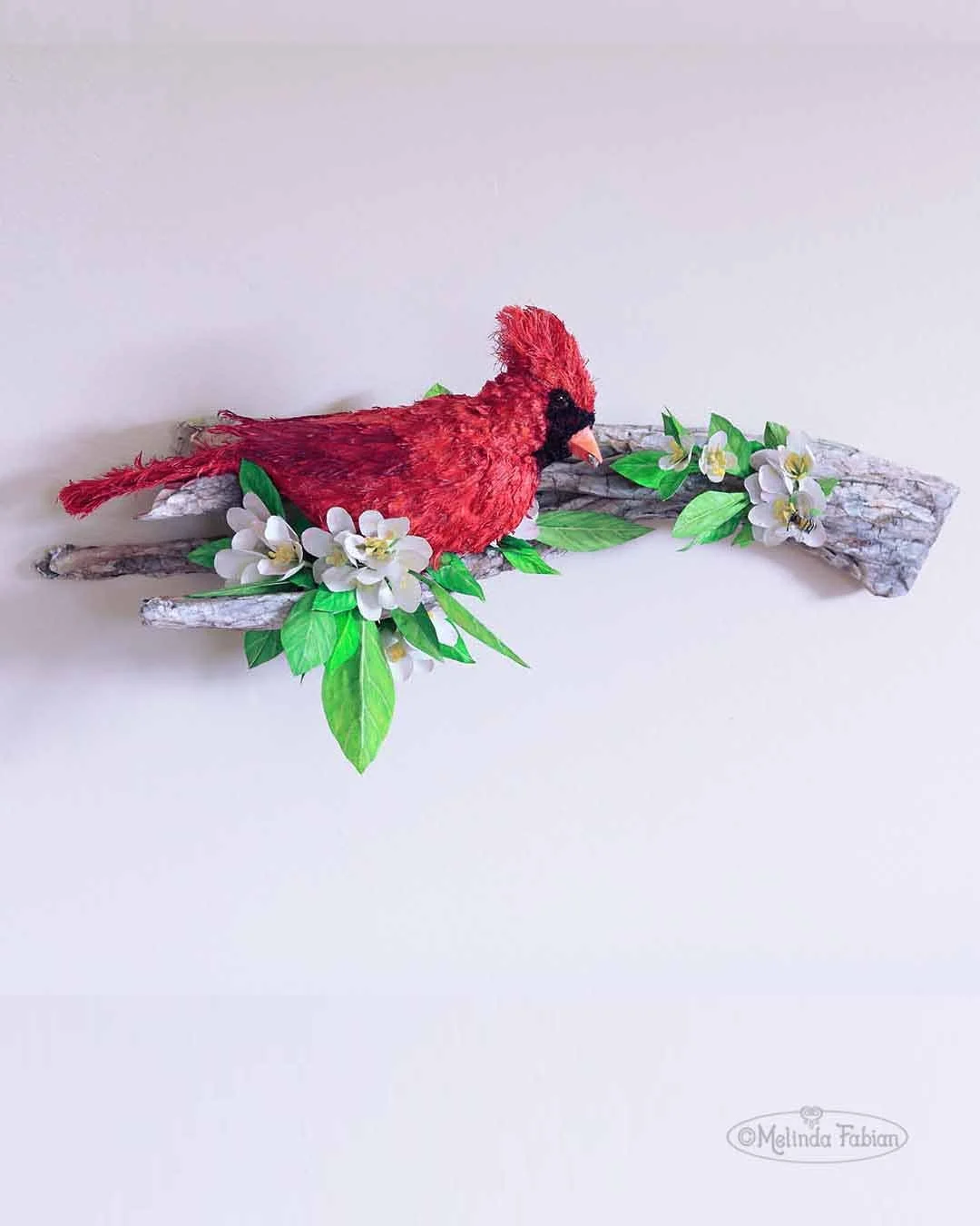 Discover “A Cardinal’s Moment of Joy”: A Stunning 3D Paper Sculpture by Award-Winning Artist Melinda Fabian
