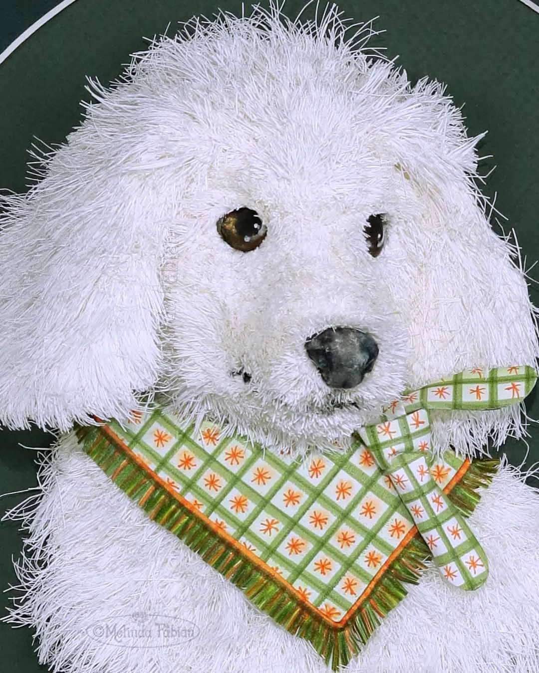 A Fluffy Friend Wrapped in a Cozy Hug