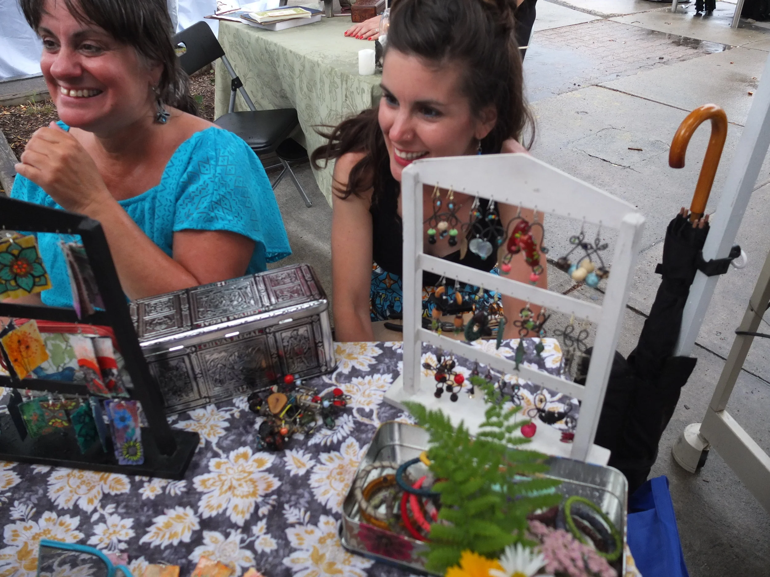 Somerville Flea, Union Square Night Market, July 2017 (Melissa and her momma)