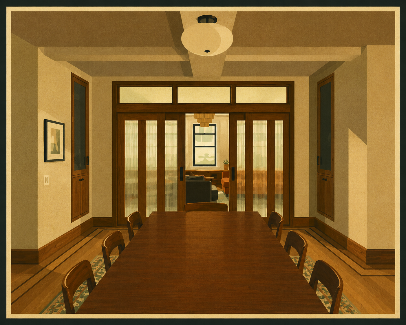 Prewar apartment renovation in new york city poster graphic.