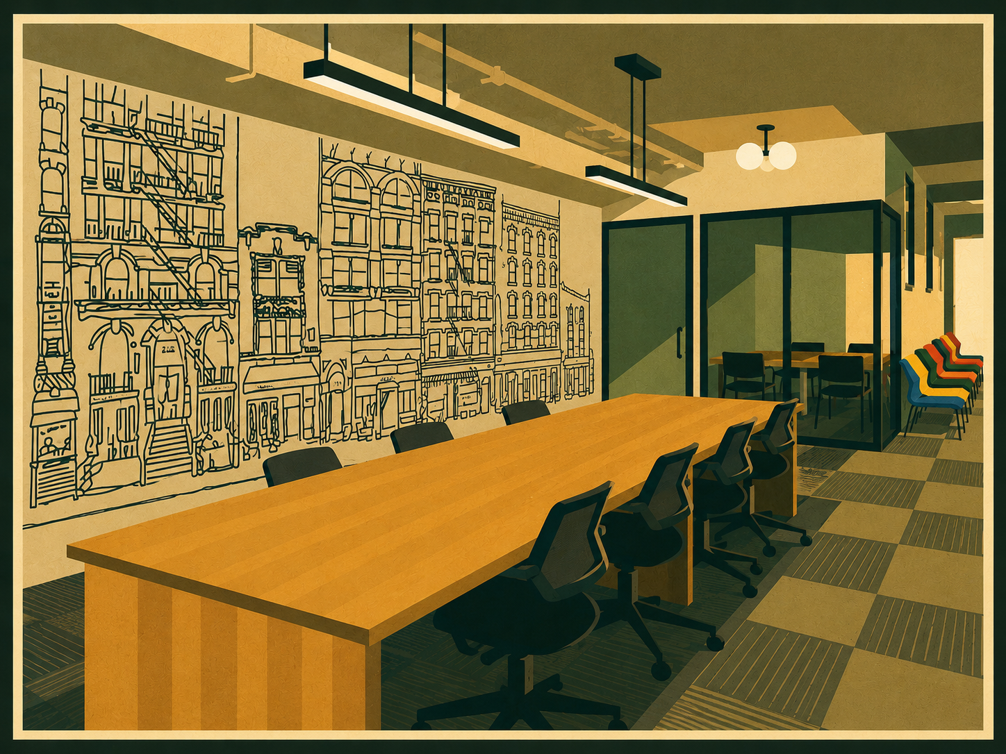 Communal Office Space perspective