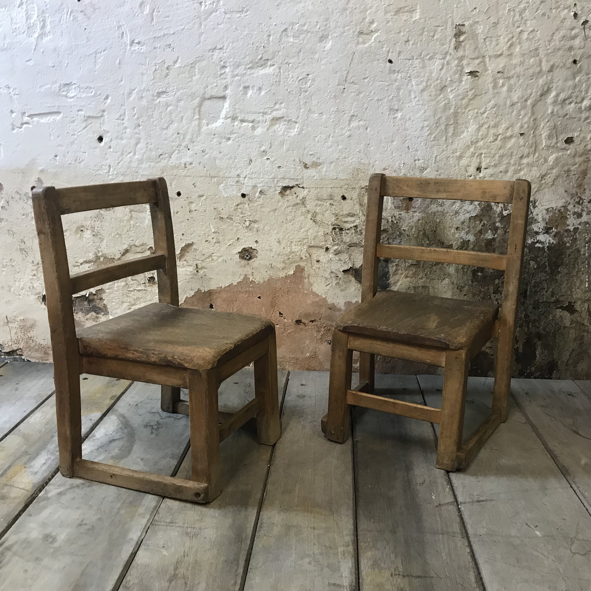 The Blind Mole Fabulous Small Oak Childs Chairs