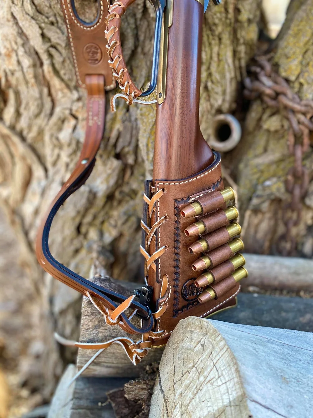 Bull Elk Sling and Stock Wrap — Buffalo Brand Leather display picture 1