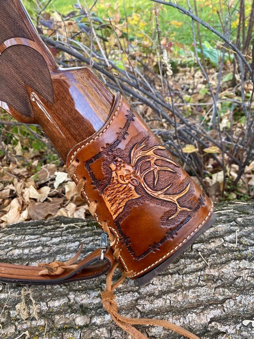 Big Bull Elk Stock Wrap — Buffalo Brand Leather display picture 1