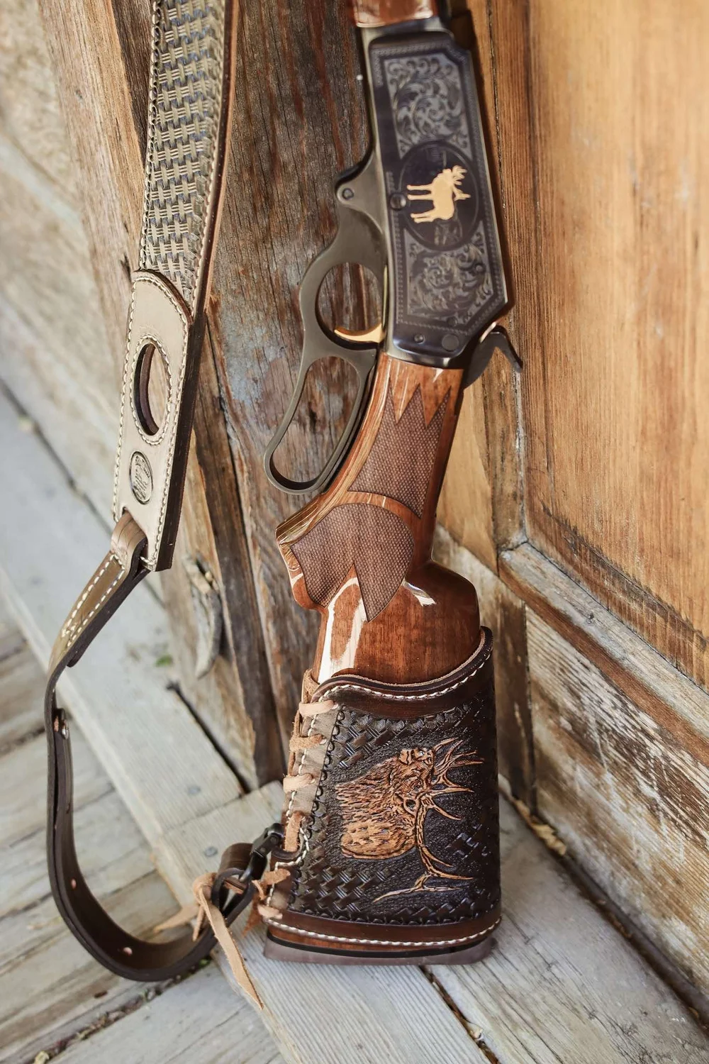 European Elk Sling And Wrap — Buffalo Brand Leather display picture 2