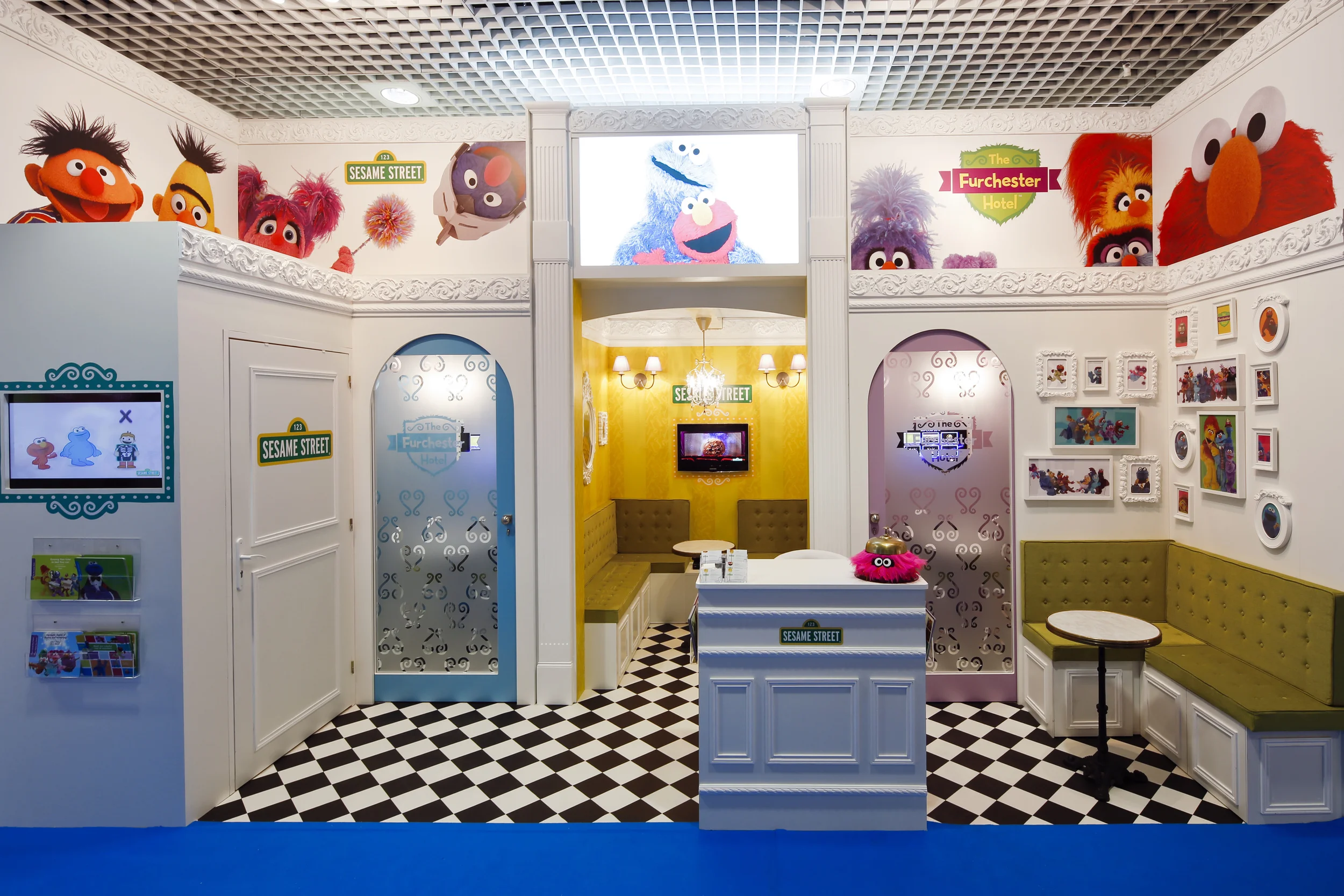 MIPCOM 2014 Sesame Street Furchester Booth
