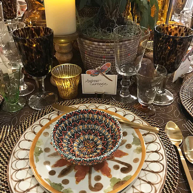 The addition of the whimsical dragonflies as place cards not only adds a touch of colour, but they carry the wisdom of transformation and adaptability in life. “ As I grow older, I pay less attention to what men say. I just watch what they do.” - Andrew Carnegie