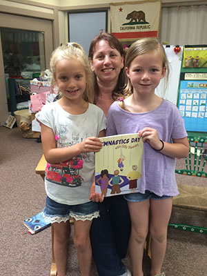 photo with violet and jayden taken at a book reading i did at mary collins school at cherry valley in petaluma, in ms. damico's kindergarten/first grade classroom. thanks ms. damico!