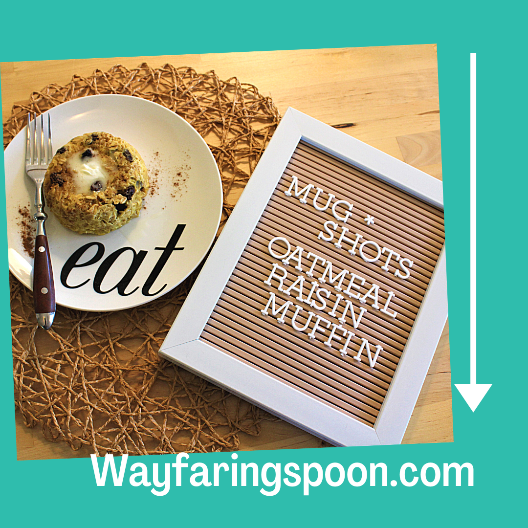 Mug Shot Monday- 5 Minute Oatmeal Raisin Muffin