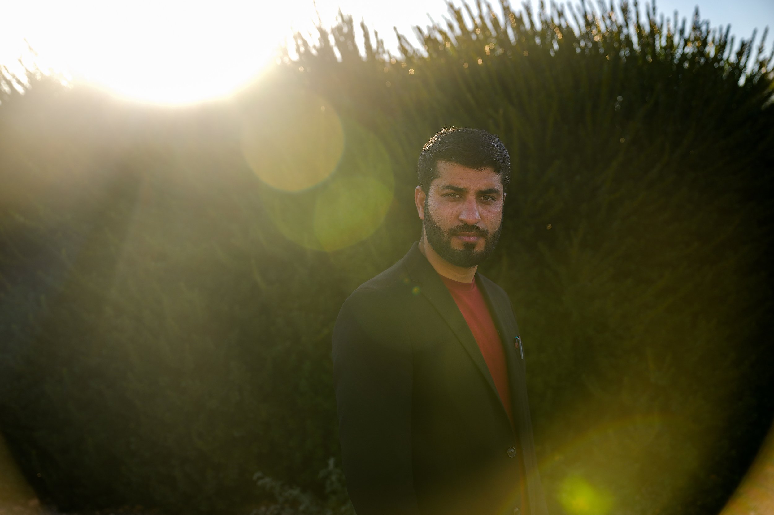  Ahmad Naeem Wakili poses for a portrait on Friday, Feb. 18, 2022, in Tucson. Wakili was a judge in Afghanistan and helped sentence and imprison members of the Taliban and ISIS. With the help of Council-member Steve Kozachik, Wakili has been trying t