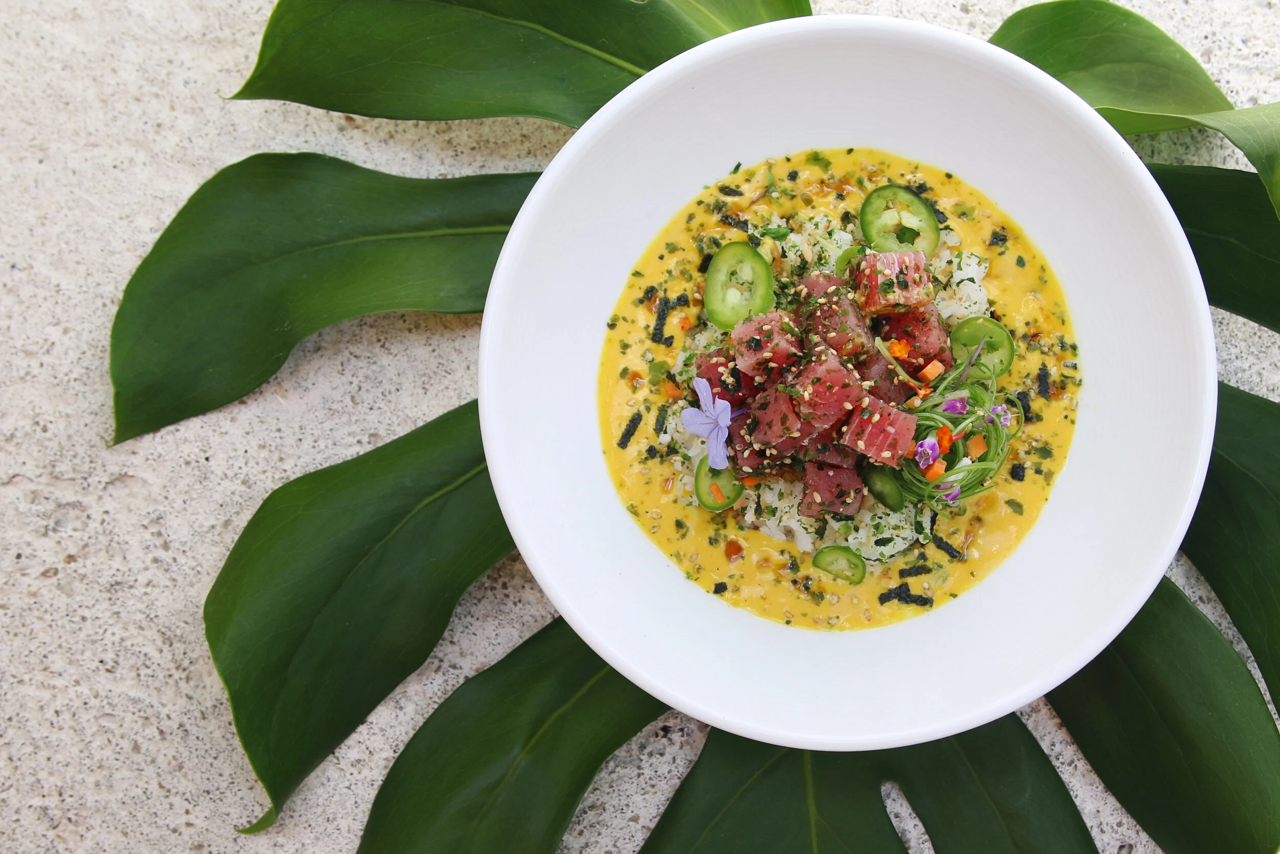 starter dinner tuna-poke-above-leaf-crop.JPG