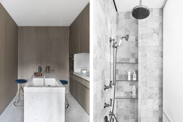 Paris apt. kitchen and bathroom, NS Architects. Photo: Stephane Juillard || via The Design Edit