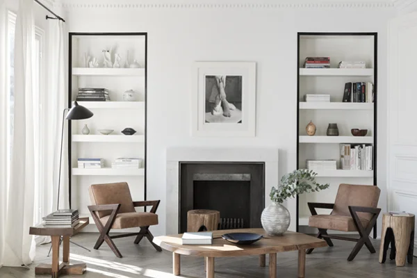 Paris Apt. Living Room by NS Architects. Photo: Stephan Juillard || via The Design Edit