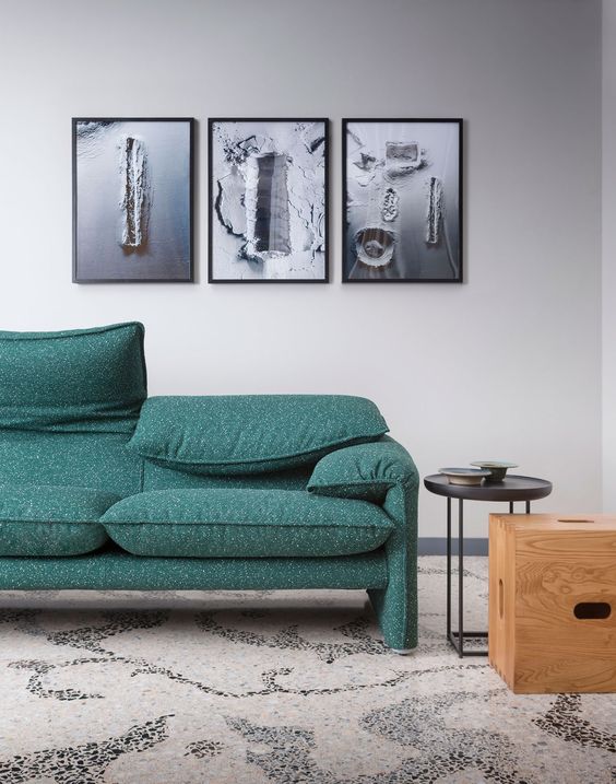  Another Cassina image. Love the use of the photo studio "apple box" as a side table. 