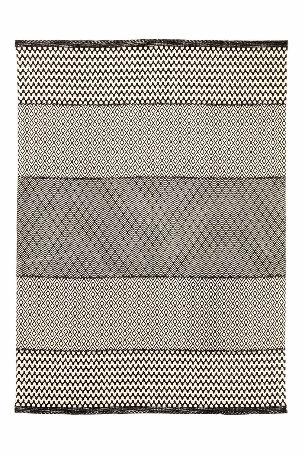 Cotton patterned rug, $99