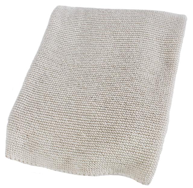7. Knitted Linen Throw, $155