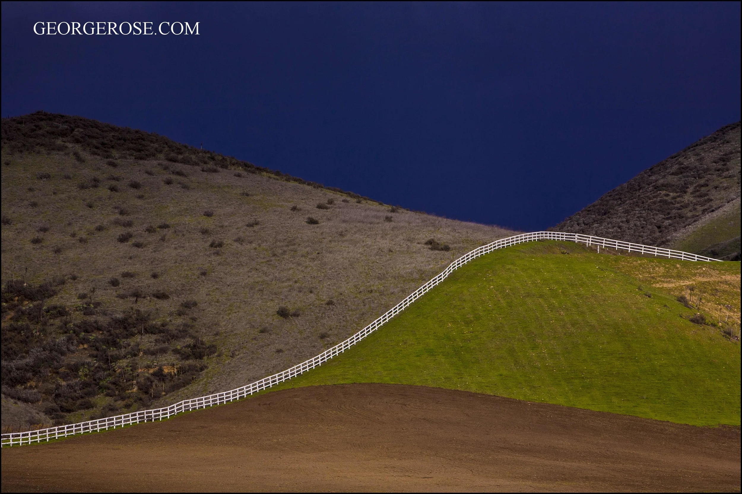 Running Fence, Santa Ynez Valley 2013 Order aluminum print