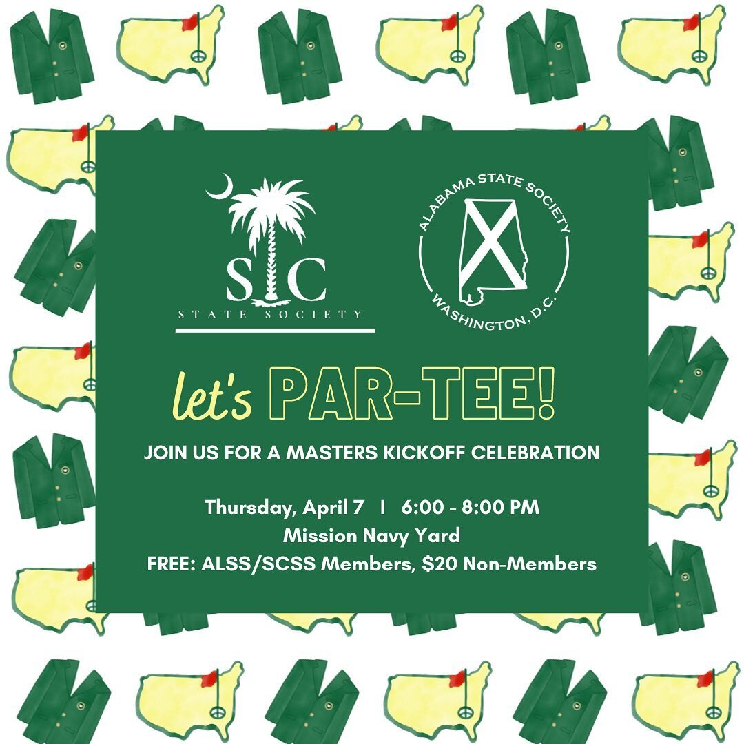 Let&rsquo;s par-tee! ⛳️ Join us next Thursday at Mission Navy Yard to kick off Masters weekend. See you there!