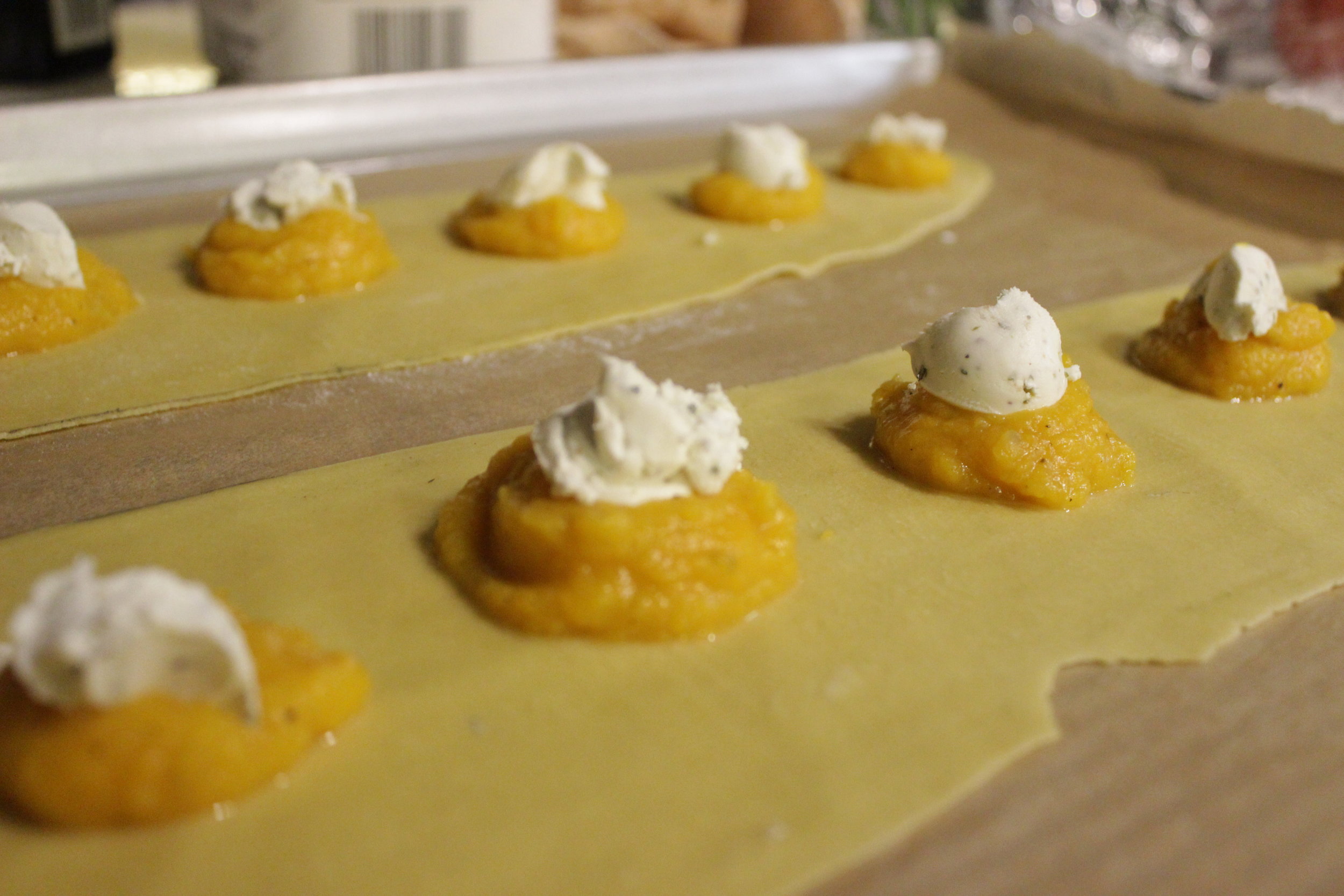 Butternut Squash Puree & Herbed Goat Cheese