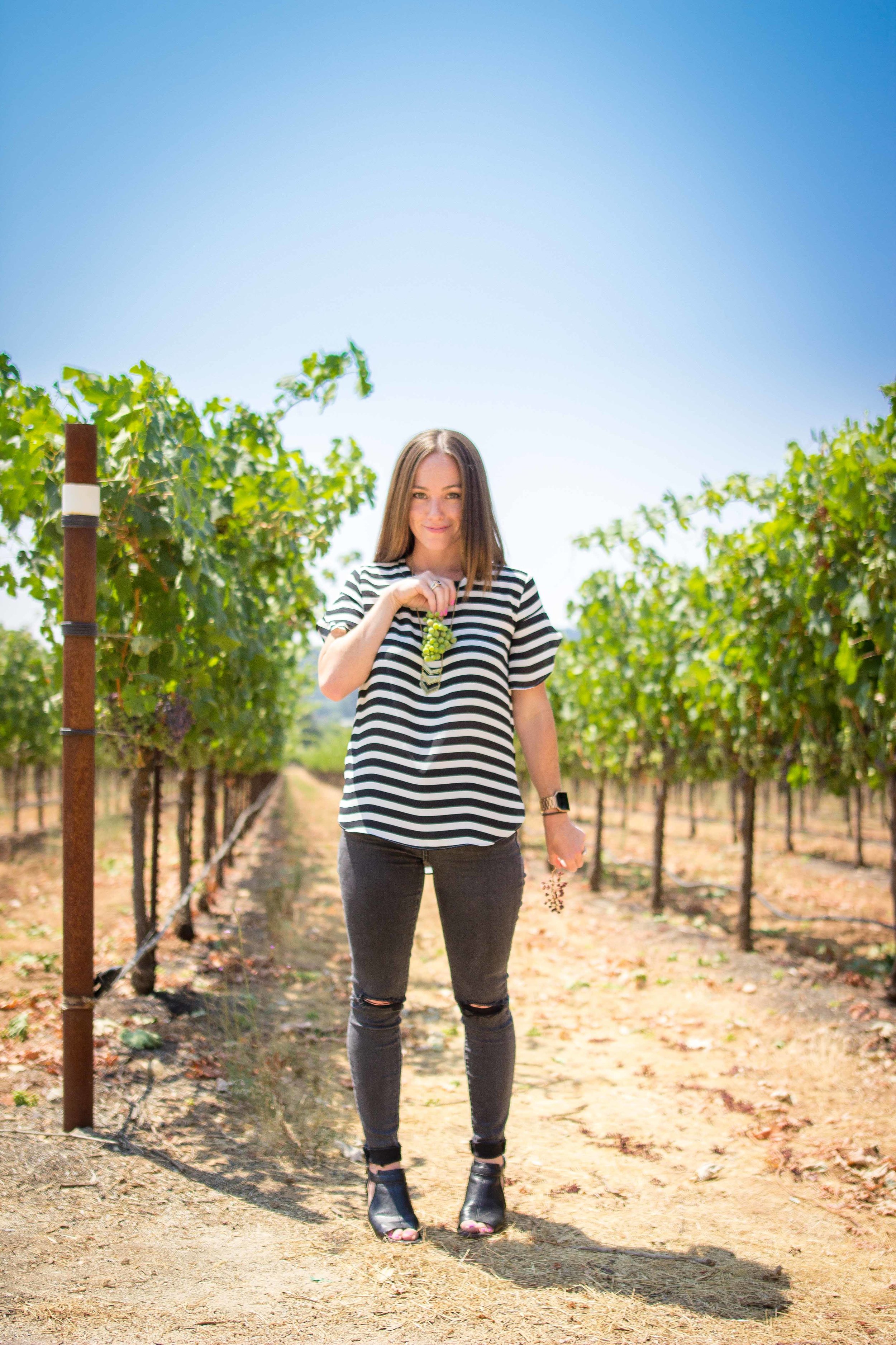 Kim Playing in the Vineyards